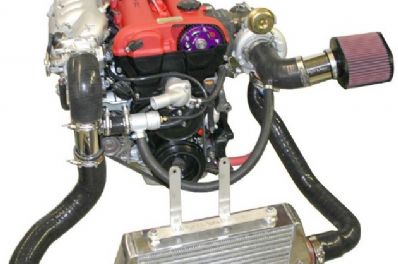 Flyin' Miata Voodoo II turbo system for NA6 chassis